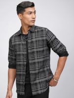 Locomotive Highlander Men's Slim Fit Casual Shirt | Checkered | Button Closure | Trendy, Breathable & Comtable All-Day Wear - Image 5