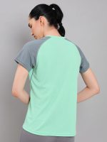 TECHNOSPORT Quickdry Womens Slimfit Roundneck Halfsleeve T-Shirt Odourfree Breathable UV Protection (WTW114_123P) - Image 3