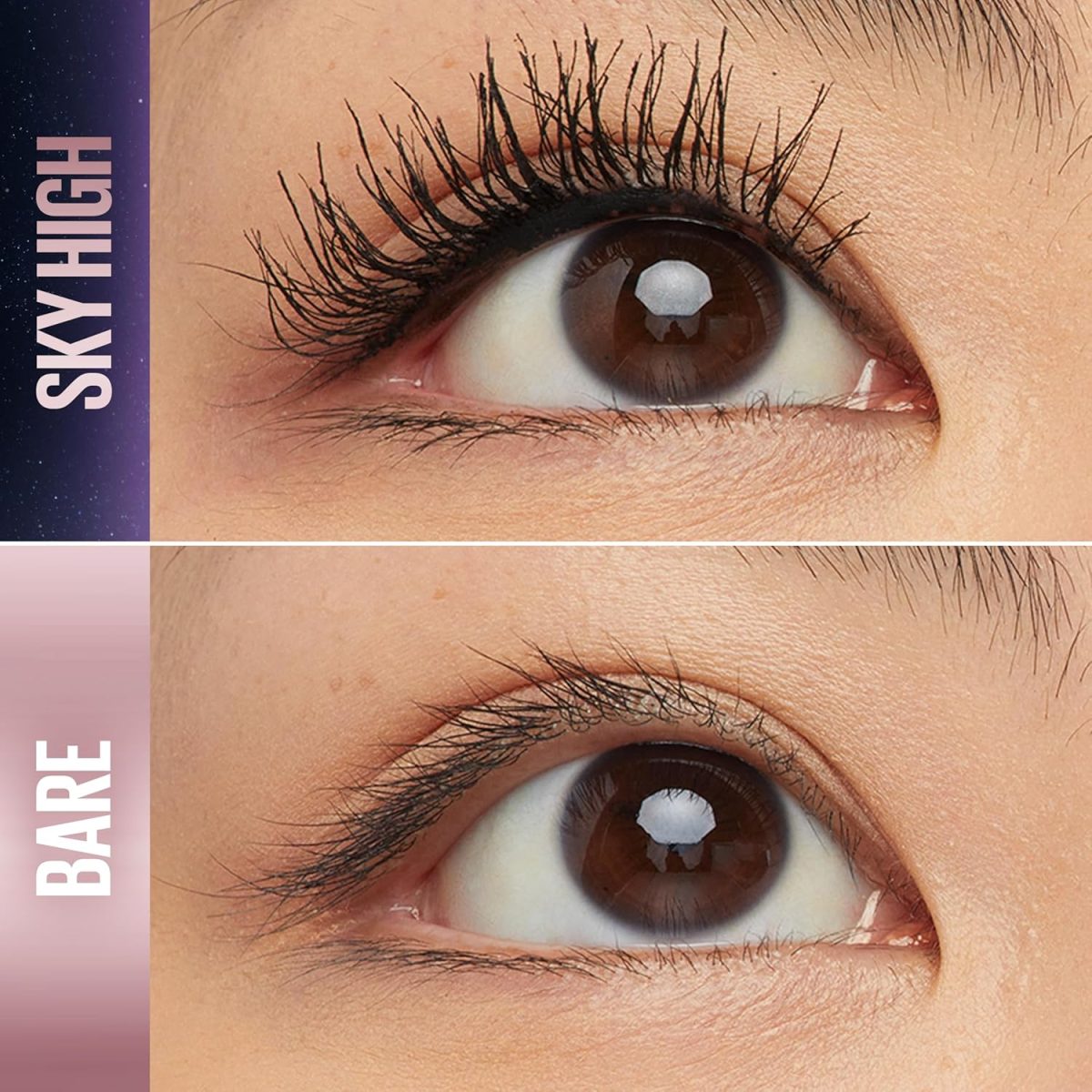 Maybelline Sky High Washable Mascara Makeup, Volumizing Mascara, Buildable, Lengthening Mascara, Defining, Curling, Multiplying, Washable Blackest Black, 0.2 fl. oz. - Image 2