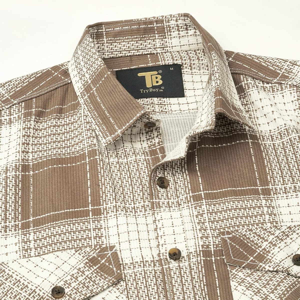 Exclusive Checked Double Pocket Full Sleeves Shirt for Men Multicoloured - Image 8