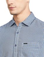 The Indian Garage Co Men's Cotton Regular Fit Checkered Full Sleeves Cutaway Collar Casual Shirt - Image 4
