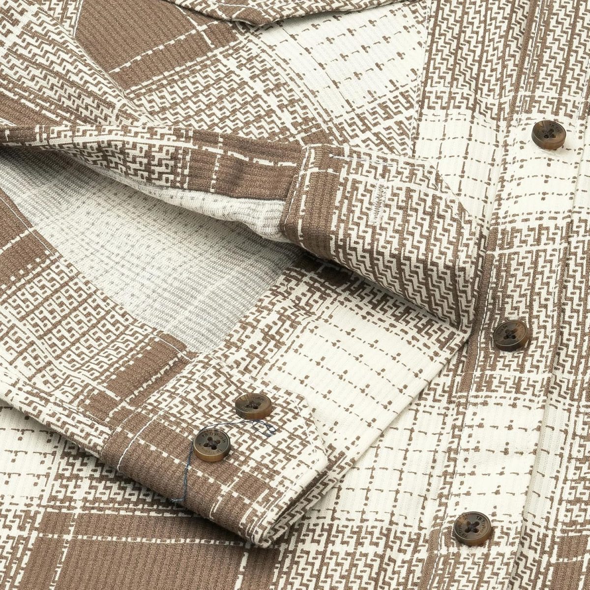 Exclusive Checked Double Pocket Full Sleeves Shirt for Men Multicoloured - Image 9