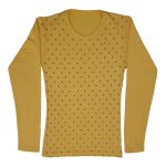 IndiWeaves Girls Cotton Full Sleeve Printed T-Shirts and Cotton Capri 3/4 Pants (Mustard,Dark Grey,Magenta,Yellow,9-10 Years) Pack of 4 - Image 5
