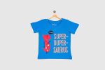BODYCARE Kids Infantwear Boy's Black & Blue Printed Round Neck Regular Fit T-Shirt Pack Of 2,Cotton,18 Months-24 Months - Image 6
