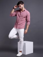 TAGAS Men's Hexa Pattern Button Up Full Sleeve Shirt|| Shirt for Mens ||Regular Shirt for Mens ||(MS-Hexa) - Image 3