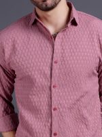 TAGAS Men's Hexa Pattern Button Up Full Sleeve Shirt|| Shirt for Mens ||Regular Shirt for Mens ||(MS-Hexa) - Image 5