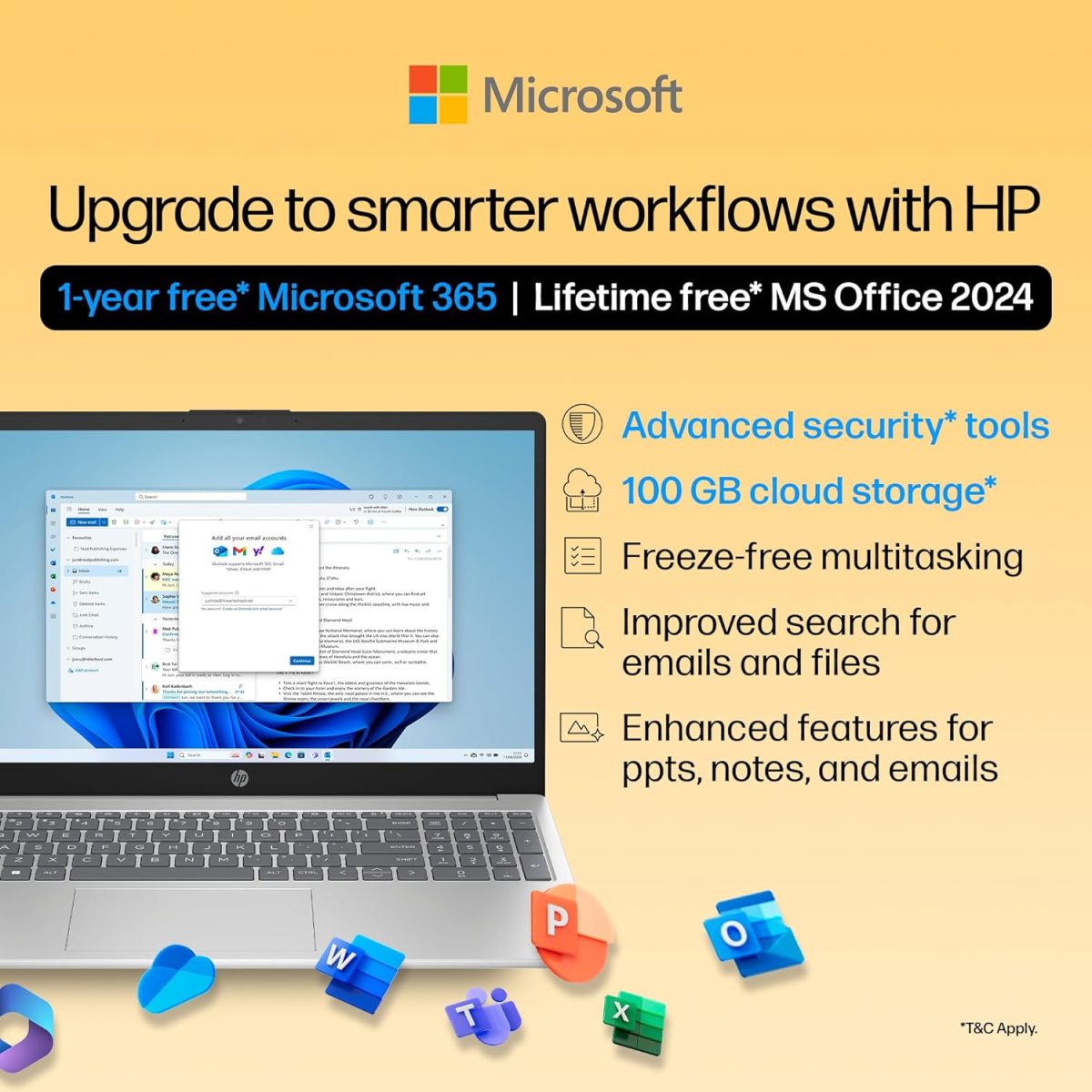 (Refurbished) HP 15, AMD Ryzen 7 5825U (16GB DDR4, 512GB SSD) FHD, Anti-Glare, Micro-Edge,15.6''/39.6cm, Win11, M365(1yr)* Office24, Silver, 1.59kg, fc0476AU, Radeon Graphics, FHD Camera w/Shutter, Backlit Laptop - Image 7