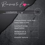 COLORESSENCE HD Kohl Pencil Eye Definer Waterproof Lightweight Charcoal Long Lasting Smudge proof Kajal with Free Sharpener - Black - Image 3