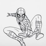 Marvel Spiderman by Wear Your Mind Boy's Plain Regular T-Shirt (DSM0069_White 4-5Y) - Image 3