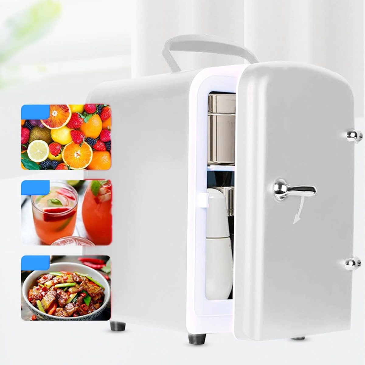 ARTISOUL® Mini Fridge Mini Fridge 4L Small Skincare Fridge for Snacks Car Lunch | Major Appliances | Refrigerators & Freezers | Mini Fridges - Image 6