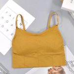 Texello Women's Cotton Wire-Free Full Coverage Lightly Padded Sports Bra - Comfortable & Supportive Everyday Wear - Pack of 3 (Size- L, Beige, Green, Yellow) - Image 2