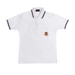 National Cadet Corps(NCC) Men Embroidered Polo Neck Cotton Blend White T-Shirt