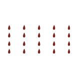 Comet Busters Basic Maroon Tear Drop Bindis (3 mm) (BIN786PACK) (BIN786-3) - Image 3