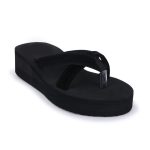Doctor Walk Flip Flop for Women | Soft Comfortable | Breathable | Fashionable | Stylish | Trendy | Super soft | Lightweight | Anti-Slip Sole | Indoor & Outdoor | (DW-022)(Black) - Image 4