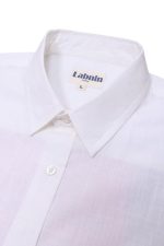 Labnin India, Men's White Full Sleeve Cotton Linen Premium Shirt for Formal/Casual - Image 4