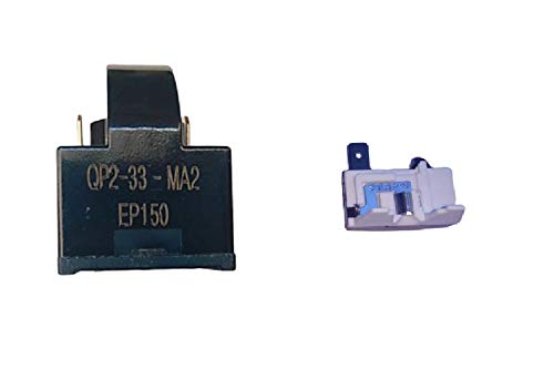 PANISTHA 1 Pieces 33 Ohm 2 Pin Gold pin PTC Starter Relay Suitable for 165 LTR to 300 LTR Refrigerator