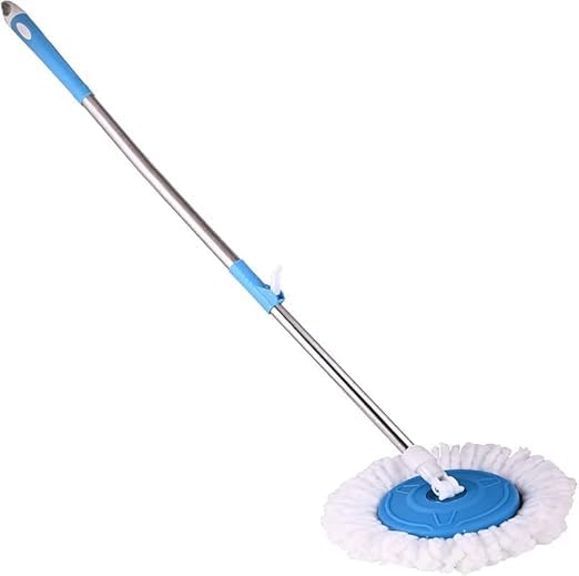 mop Stick Rod only Spin Mop Stick Rod with 1 Microfiber Refill Standing Magic Pocha with Easy Grip Handle
