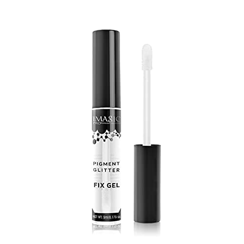 IMAGIC Fix Gel 5ml, for Eyeshadow Pigment or Glitter Powder Fix Gel, Two Way Gel