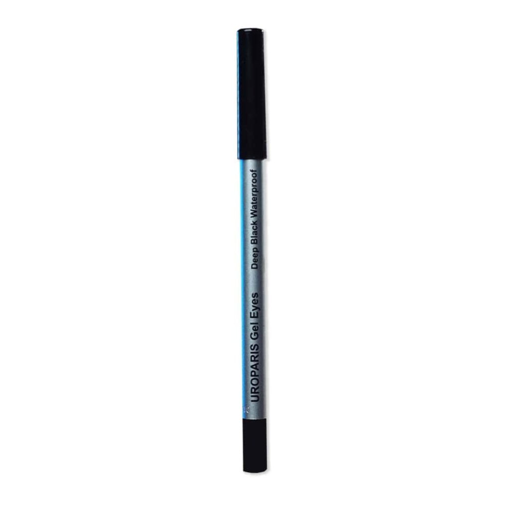 Uroparis Gel Eyes Kajal Pencil for Women — Long Lasting, Smudge Proof & Waterproof | Up to 12 hrs Wear | Vegan Eyeliner | Smooth & Soft | Use as Kajal or Eyeliner (Deep Black) - 1.2 g