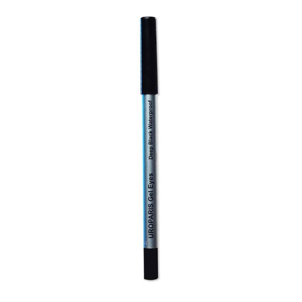 Uroparis Gel Eyes Kajal Pencil for Women — Long Lasting, Smudge Proof & Waterproof | Up to 12 hrs Wear | Vegan Eyeliner | Smooth & Soft | Use as Kajal or Eyeliner (Deep Black) - 1.2 g