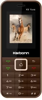 Karbonn K9YUVA | 4.5CM (1.8) Bright Screen | 2500mAh Battery | Expandable up to 32GB,| Auto Call Recorder | Mobile Tracker | Bluetooth | Torch | Coffee Champagne