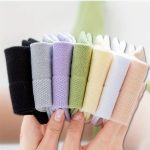REIL RAID 7 Pairs Men & Women’s Pastel Candy Color Ankle Socks - Breathable Mesh, Heel Protection, Comfort Fit, Casual Wear Socks, Playful Sock Design, Soft Texture Socks - Image 2