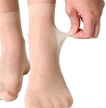 UTOPIC Ultra-Thin Transparent Nylon Ankle Length Socks for Women, Girls, ladies - Beige (Pack of 1) - Image 3
