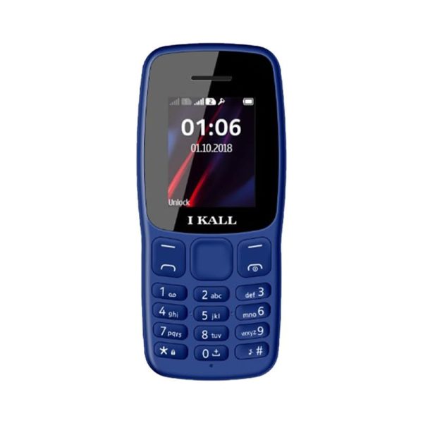 IKALL K100 Mobile | Keypad Mobile Phone | 32MB RAM, 64MB Storage, Expandable 8GB | 1000 mAh Battery, Fast Charging | 1 Year Warranty | Bluetooth, FM Radio(1.8 Inch, Dual Sim, Royal Blue)