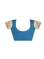 Satrani Women's Silk Dual Tone Paithani Jacquard Saree with Unstitched Blouse Piece - Image 4