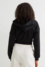 A to Z CREATION Zipper Crop Hooded Jacket for Women - Image 4