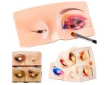 First Beauty Makeup Practice Face Board Dummy Skin Board Makeup Mask Skin Face Eye Makeup for Beginner Makeup Artist The Perfect Makeup (1 - Pcs, Skin)