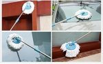mop Stick Rod only Spin Mop Stick Rod with 1 Microfiber Refill Standing Magic Pocha with Easy Grip Handle - Image 8