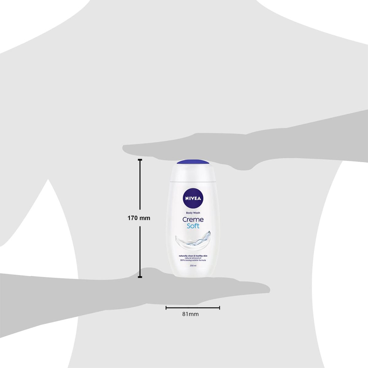 NIVEA Crème Soft 250ml Body Wash| Shower Gel with Natural Almond Oil|Clean, Healthy & Moisturized Skin|Microplastic Free - Image 4