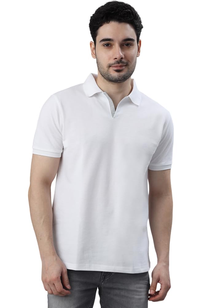Wear Your Opinion Solid Cotton Rich Polo T Shirt | Collar Tshirts | Half Sleeves | Plain-Regular Fit (Available in Plus Size)