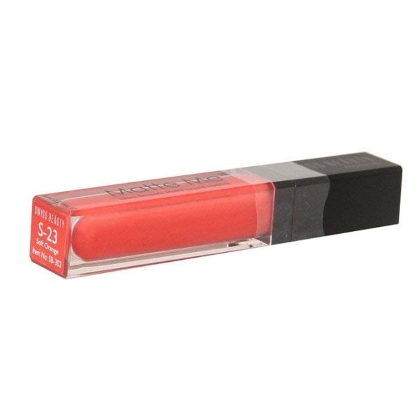 HOMYKI® Matte Liquid Melt Lipstick Ultra Soft Liquid Cream Lipstick 6 ml (ORANGE)