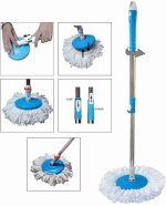 mop Stick Rod only Spin Mop Stick Rod with 1 Microfiber Refill Standing Magic Pocha with Easy Grip Handle - Image 5