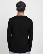 Bewakoof Men's Printed Regular Fit Full Sleeve Round Neck Cotton T-Shirt - Image 3