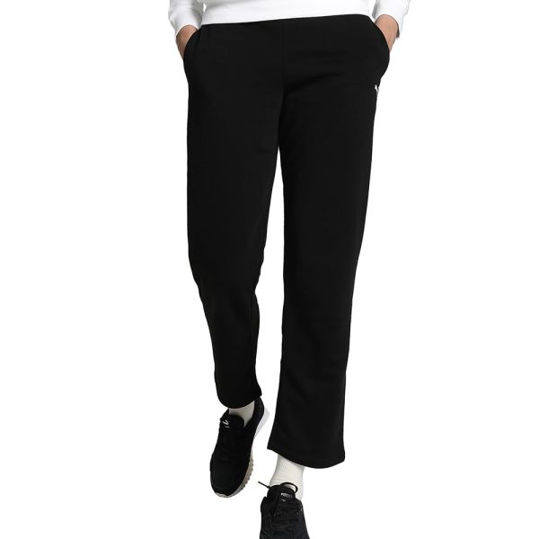 Puma Women High Rise Essentials Sweatpants | Cotton Knitted Regular Fit Track Pants | Comfortable and Stylish Casual Joggers with Drawstring Waistband & Ribbed Cuffs