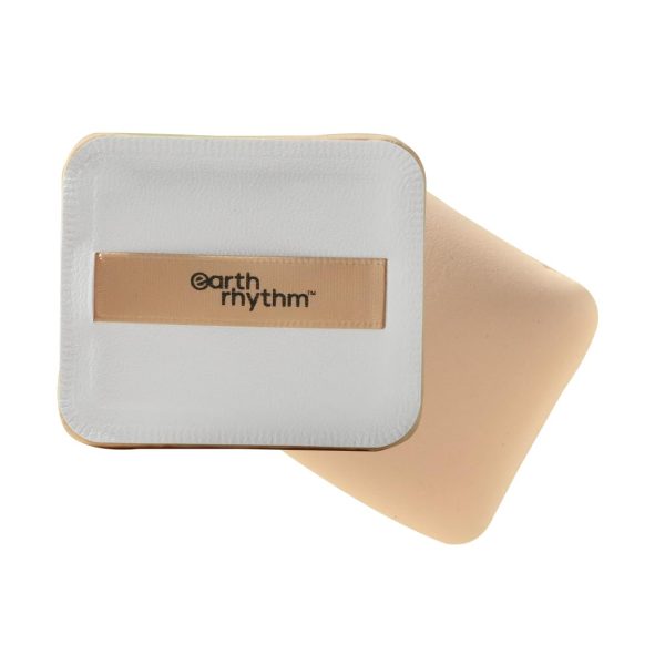Earth Rhythm Beauty Makeup Powder Puff, Foundation Puff, Sponge for Smooth Coverage | Ultra Soft | Travel Friendly | Square - Pack of 1