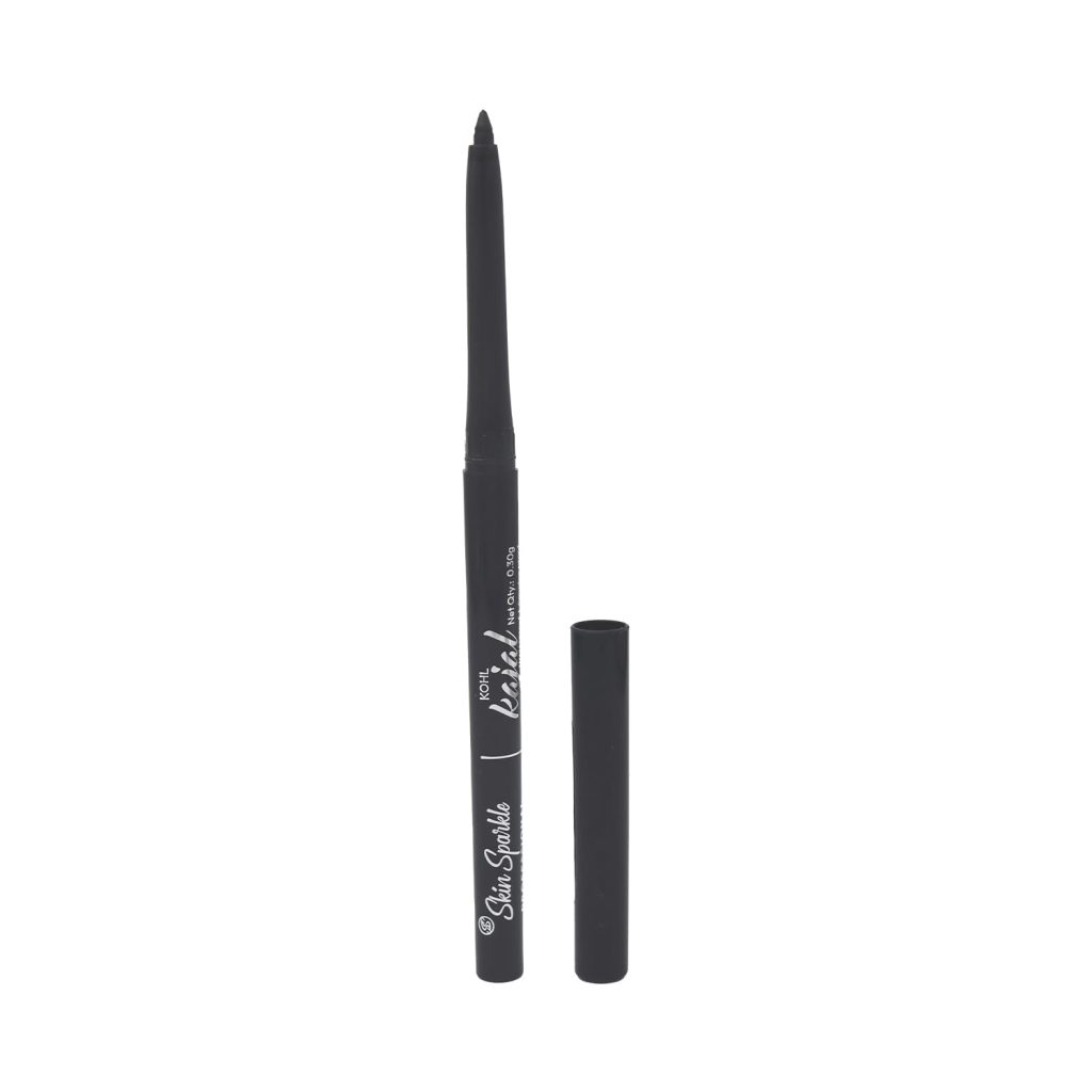 Skin Sparkle Kajal Eyeliner, Long-Lasting, Smudge-Proof, Black