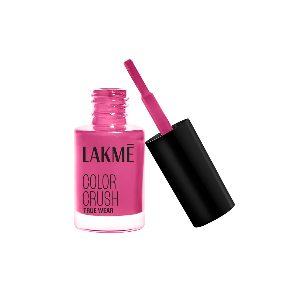 LAKMÉ True Wear Color Crush Glossy Finish Nail Polish, Long Lasting & Vibrant Nail Paint, 506, 6Ml