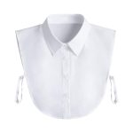 Zibuyu� Women Detachable Collar White Cotton Half Shirt Detachable False Shirt Collar Women and Girls