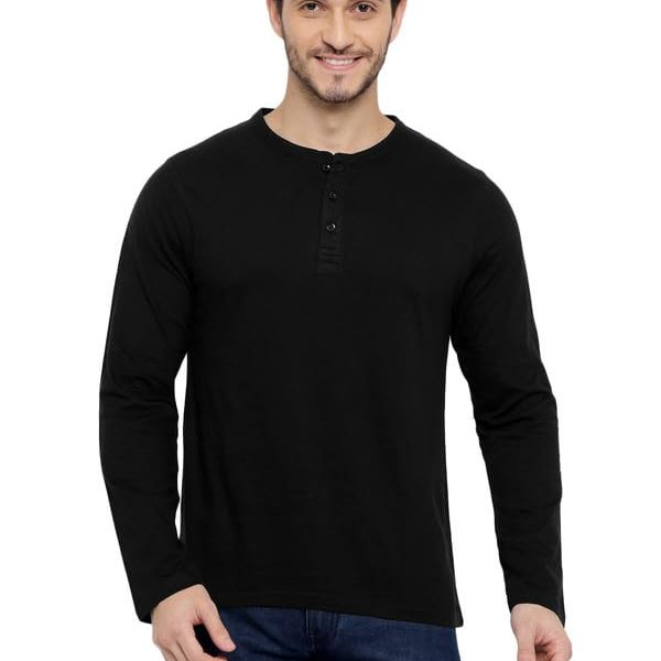 Aventura Outfitters Henley Full Sleeves T-Shirt for Men