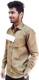 Khaki Full Sleeve Shirt for Workers & AUTO Drivers - Image 3