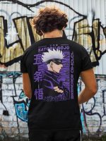 KD. ENTERPRISES Anime T-Shirt for Men and Women Pure Cotton Regular fit Jujutsu Kaisen t Shirts Round Neck gojo satoru Tshirt Black Half Sleeves Pure Cotton - Image 3