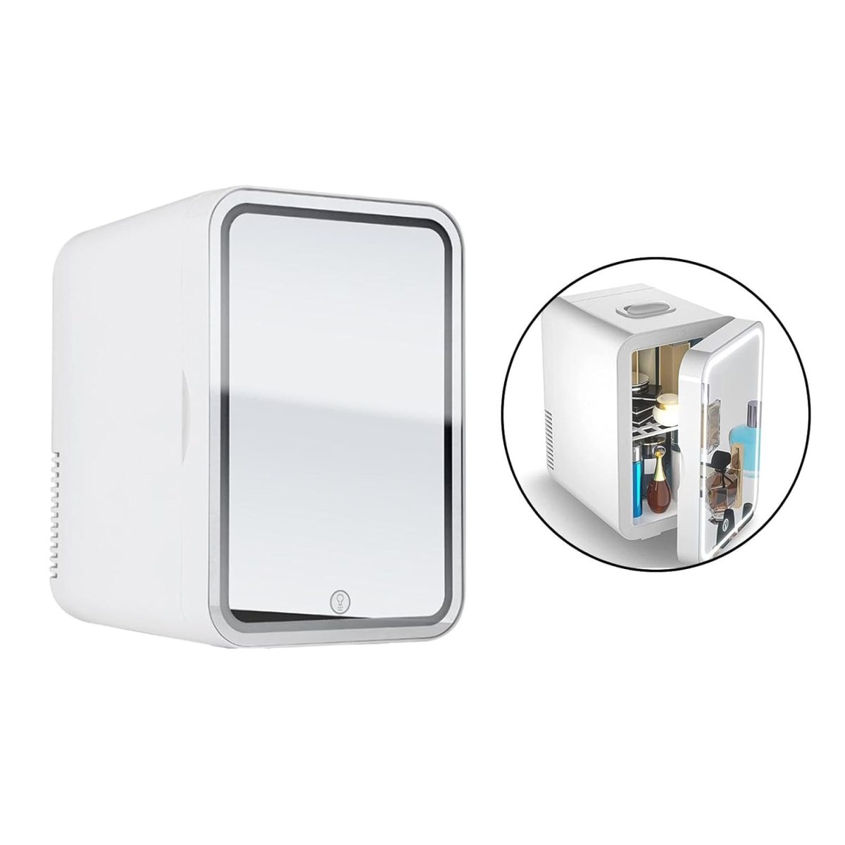 Personal Mirrored Beauty Refrigerator Mini Fridge for Beauty Cosmetic - Image 7
