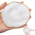 Resin Art Palette, Painting Mixed Color Palette, Gilded Edge Gel Color Makeup Display Board Pallet for Nails (White) - Image 4