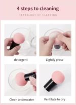 Feelhigh Elastic Soft Mushroom Shape 5 Piece Beauty Blender - Image 4