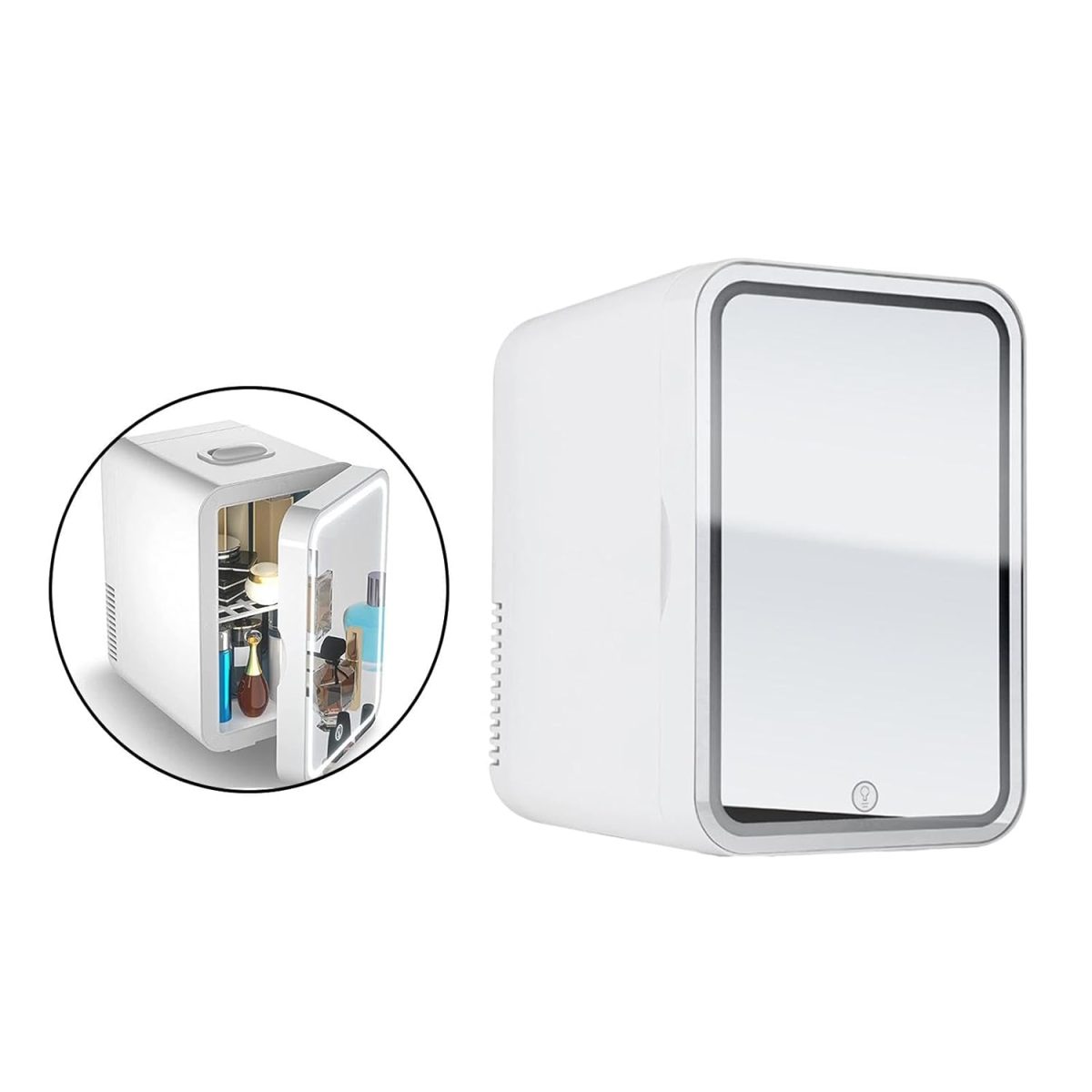 Personal Mirrored Beauty Refrigerator Mini Fridge for Beauty Cosmetic - Image 8