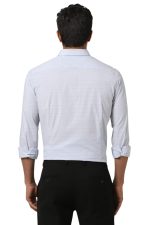Peter England Men's Cotton Modern Workwear Full Sleeve Shirt | Comfort Stretch | Elevated Basics - Image 3